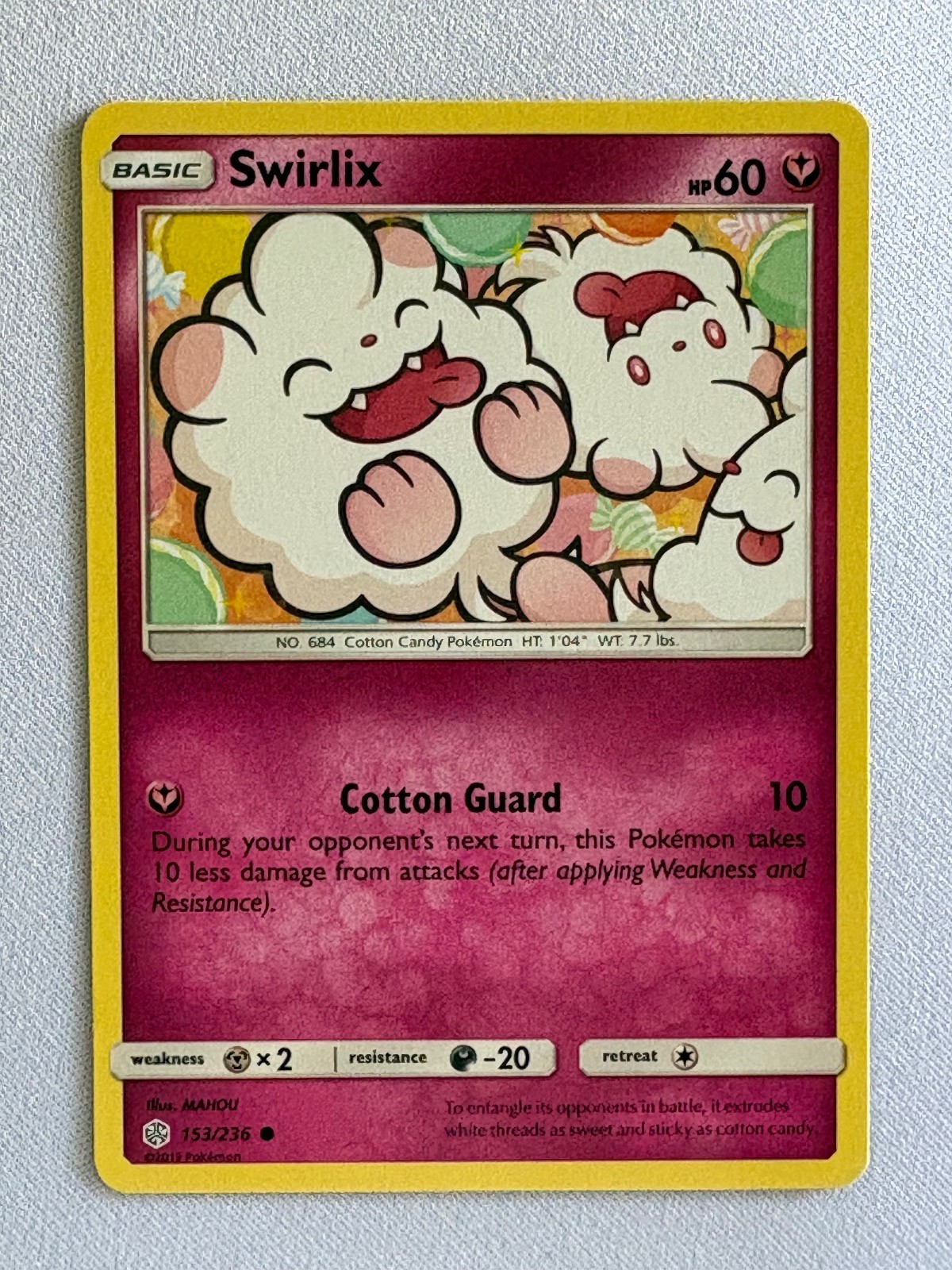 SWIRLIX 153/236 COMMON COSMIC ECLIPSE POKEMON MP