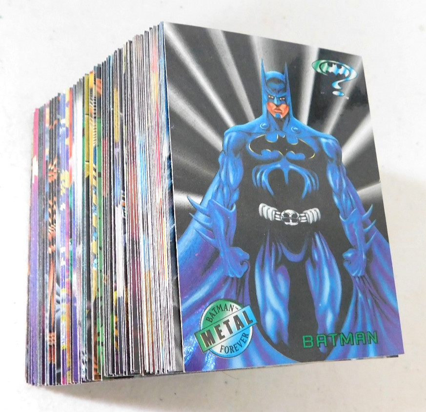 1995 FLEER BATMAN FOREVER METAL TRADING CARDS NM-MT YOU PICK #1-97 (dan#23)