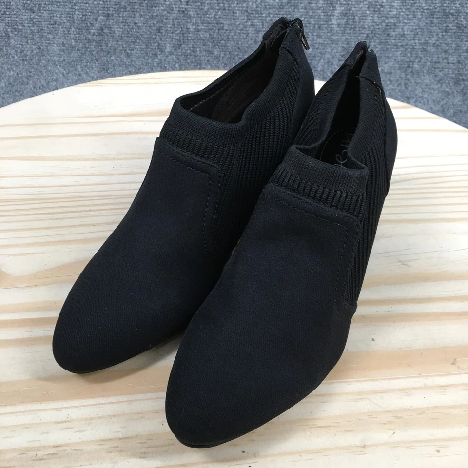 LifeStride Botas Mujer 6.5 M Gia Informales Cremallera Trasera Gatito Calcetín Botín Negro Foto 3 de 4