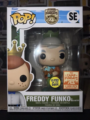 Funko Pop Freddy Funko - Freddy Funko as Mad Hatter (Glow) Vaulted W/ Protector