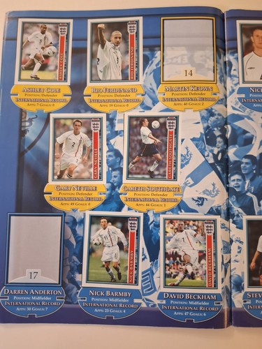 Rare Merlin's England Official World Cup 2002 Sticker Collection Album Soccer - Picture 4 of 24