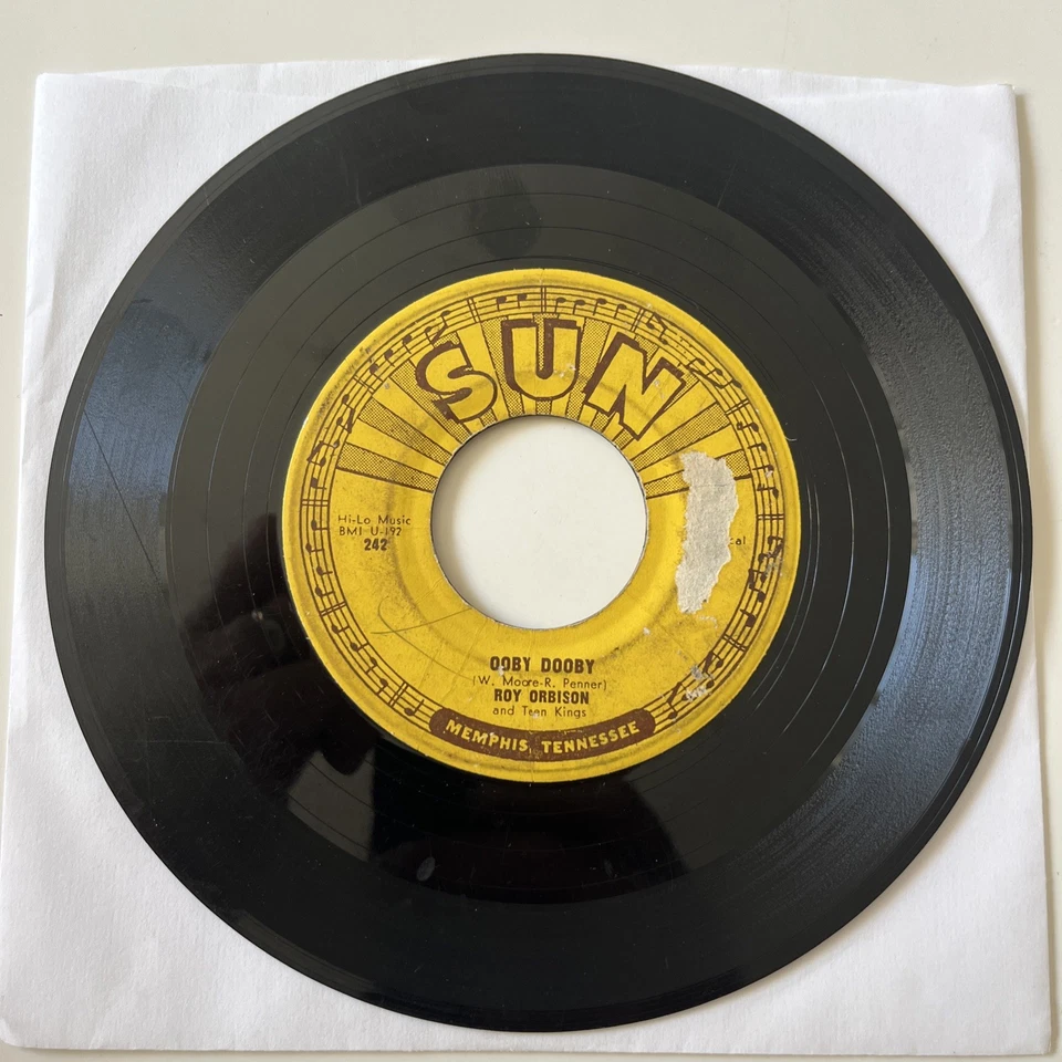 SUN 45: Roy Orbison  – Ooby Dooby / Go! Go! Go! 1956 ROCKABILLY Classic VG - Image 2 of 4