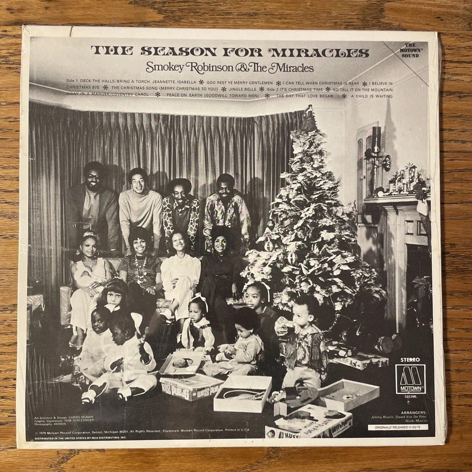 Smokey Robinson & The Miracles / Season For Miracles Christmas LP Motown SEALED! - Image 2 of 2