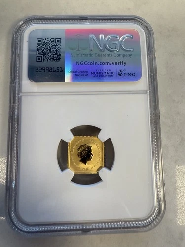 2016 Australia $15 Gold Square Legal Tender Unit NGC MS70 🌟🌟 🌟🌟