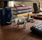 Diabloceratops 1 oz Gold Spartan 999+ Pure Silver Statue – Collectible Gift