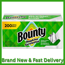 200 Count White Paper Napkins Soft Disposable Dinner Lunch Party Napkins Pack