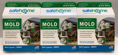 Safehome Premium Mold Surface & Material Test Kit, Tests for Black Mold, 3pk