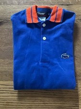 Vintage 1970s Izod Lacoste Polo Blue With Blue Alligator Youth Size 18