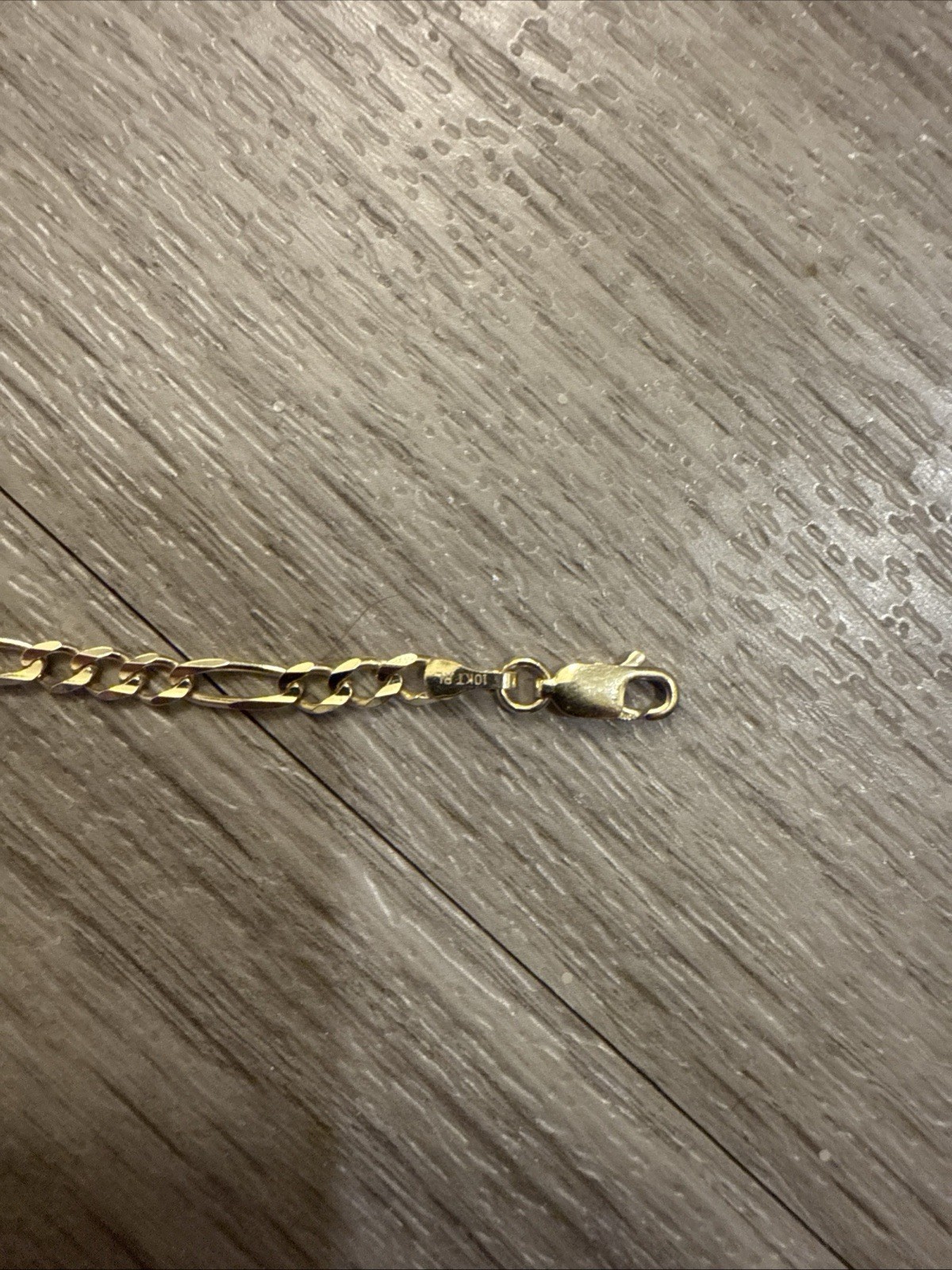 4.0mm Concave Figaro Chain Bracelet in Solid 10K Gold - 8.5”
