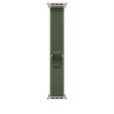 Apple 49mm Green/Neon Trail Loop - M/L - Natural Titanium Finish Band Titanium P