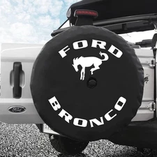 32" 33" Vinyl Protector Wheel Spare Tire Cover W/camera hole For FORD B-R-O-N-CO