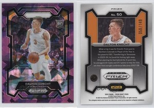 2024 Panini Prizm Draft Picks Purple Ice Prizm /149 Dalton Knecht #50 Rookie RC