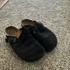 Birkenstock Boston Black Suede US 8