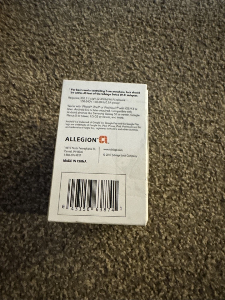 Schlage BR400 Sense Wi-Fi Adapter, White (2.4GHz WiFi only) - Image 4 of 4