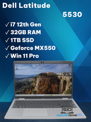Dell Latitude 5530 i7-1270p 32GB RAM 1TB SSD MX550 IRF Cam. 15,6 FHD Win11 #D10