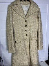 Vintage Banana Republic Golden Tweed Coat Women s Size Small