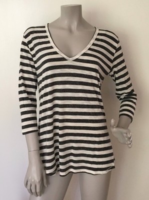 NEU Bloom Ringel-Shirt 3/4-Arm IVORY/BLACK Gr. 40 weicher Viskose-Mix