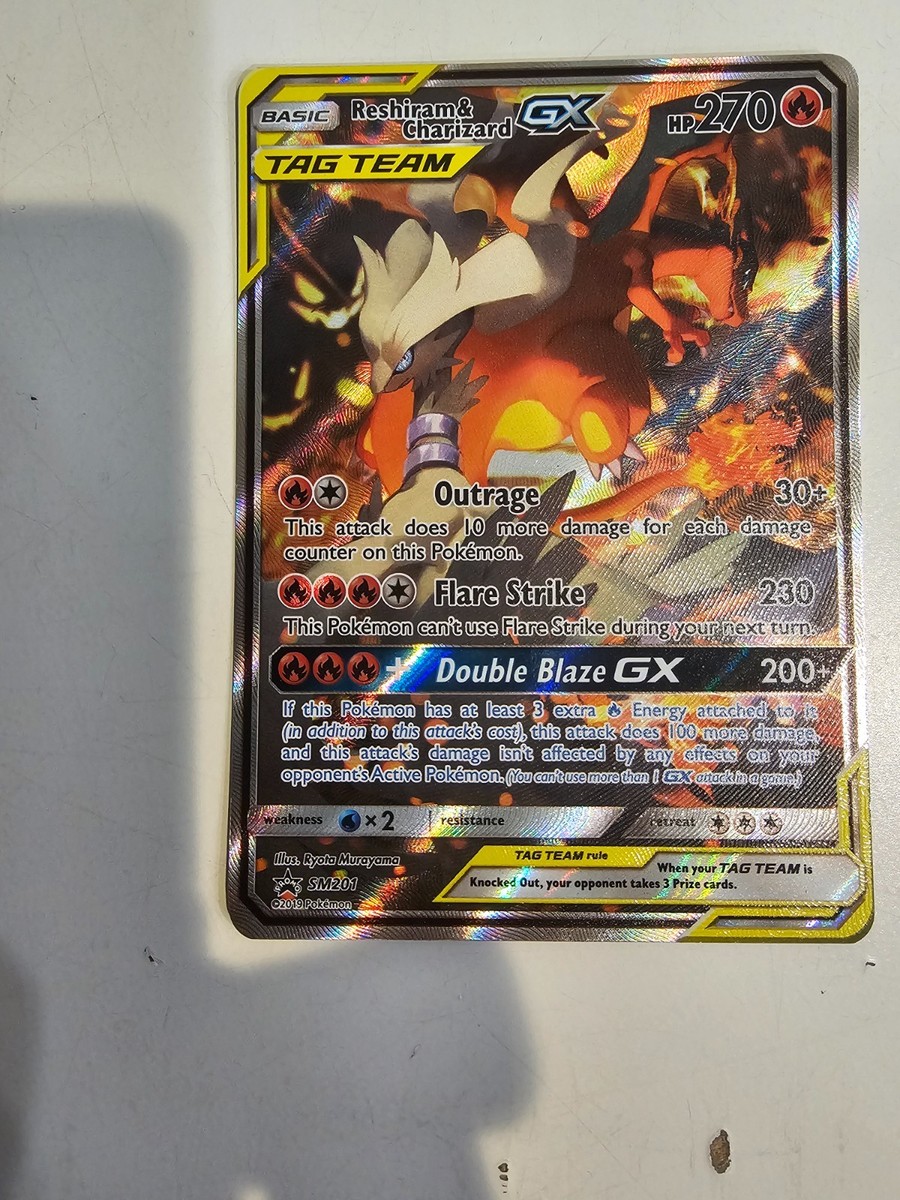 フルアート Reshiram & Charizard GX PSA 6 Reshiram & Charizard GX SM201 Tag Team Alternate Art Full Art