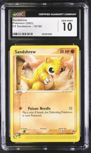 Sandshrew graded CGC 10 for sale on eBay