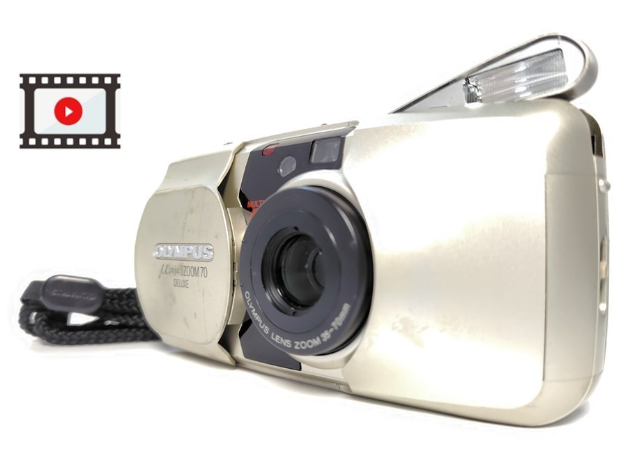 【完動品】OLYMPUS μ[mju:] ZOOM 70 DELUXE Olympus Mju Zoom 70 Deluxe Film Camera *Power Tested Only