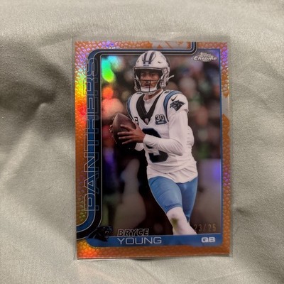 2025-26 Topps Chrome Football-#40 Bryce Young (RC) Orange Leather /25