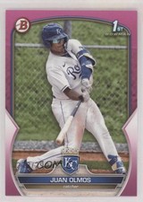 2023 Bowman Prospects Fuchsia 272/299 Juan Olmos #BP-136 0c6