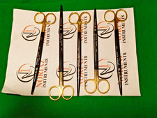 Lot of 5 AESCULAP BC277WB METZENBAUM NOIR DUROTIP CURVED SCISSORS  ” 228.6 mm 9"