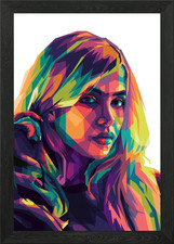 Beautiful Portrait Framed Wall Art Poster Canvas Print Picture