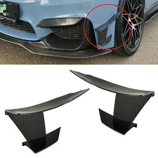 6tlg Kohlefaser ABS Auto Front Sto�stange Flaps Splitter Fins Spoiler Canards