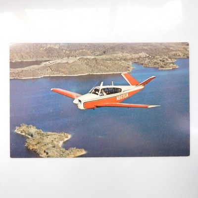 Beechcraft Baron S35 Postcard Prop Plane Propeller Airplane Flying Aviation