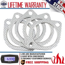 5PCS 2 Bolt High Temperature Exhaust Gasket With Fire Ring 3inch Flange Gasket