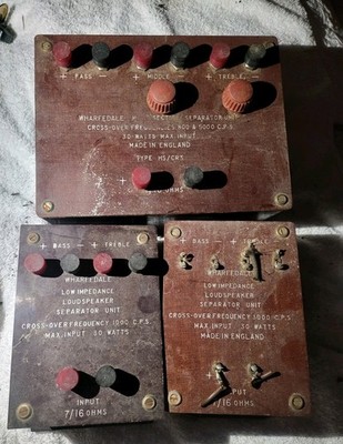 Wharfedale Crossover Type HS/CR3 & 2 Wharfedale Low Impedance Loudspeakers 