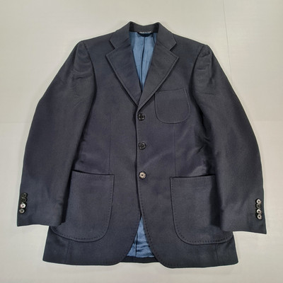 Mister Fox Herren Blazer Navy Blau 36 R 100% Kaschmir Sakko Einreiher