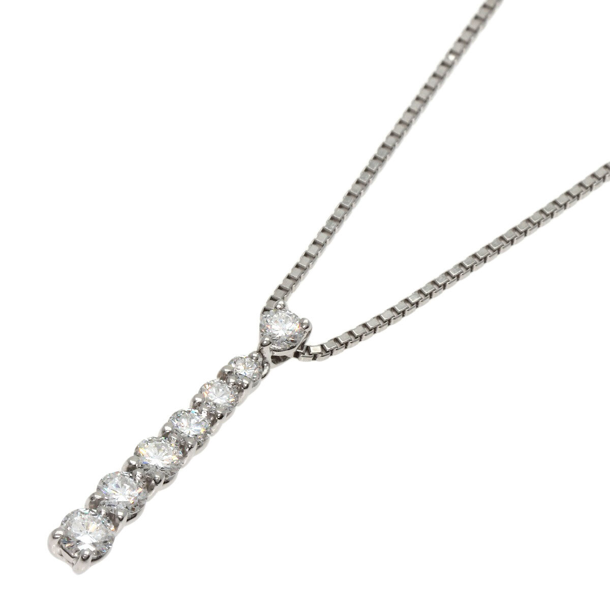MONNICKENDAM Pt900 Pt850 ダイヤモンド ネックレス MONNICKENDAM Necklace 7P Diamond Platinum PT900 PT850 | eBay