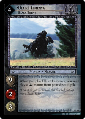 1x  Ulaire Lemenya, Black Enemy - 0P98 - Foil - Promo Light Play Promo - Lord of