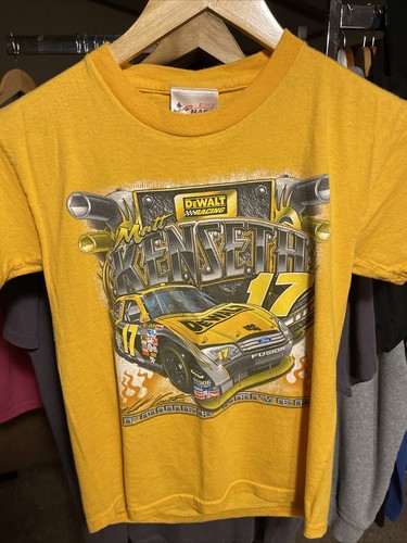 VINTAGE CHASE #17 DEWALT MATT KENSETH YELLOW YOUTH KIDS TEE SHIRT Med 10/12 - Picture 3 of 7
