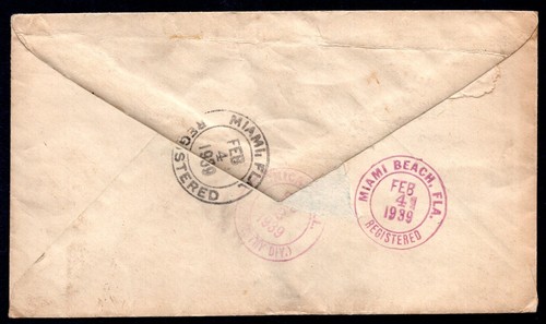 JAPAN US 1939 REGISTERED YOKOHAMA PRE-WAR COVER FRANKED WITH 9 DIFFERENT ISSUES - Picture 2 of 2