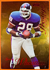 1998 PLAYOFF PRESTIGE HOBBY GOLD #75 TYRONE WHEATLEY SERIAL #ED 17/25 GIANT'S
