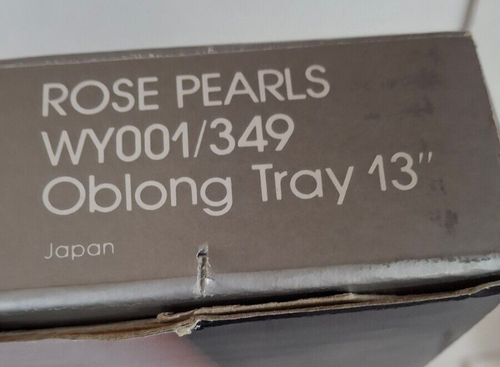 Hermoso cristal para el hogar / perlas de rosa / bandeja para servir de 13" - Imagen 6 de 6