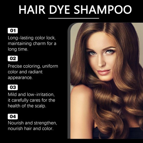 1X Hair Dye Shampoo Natural Instant Hair Dye Shampoo 200ml Color-Dyeing Sha_UK` - Picture 11 of 21