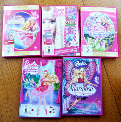 5x Barbie DVD Sammlung