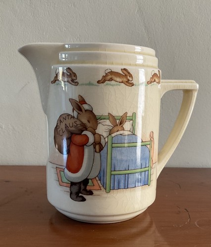 ROYAL DOULTON BUNNYKINS BARBARA VERNON JUG SANTA CLAUS FATHER CHRISTMAS 1930’s - Picture 9 of 9
