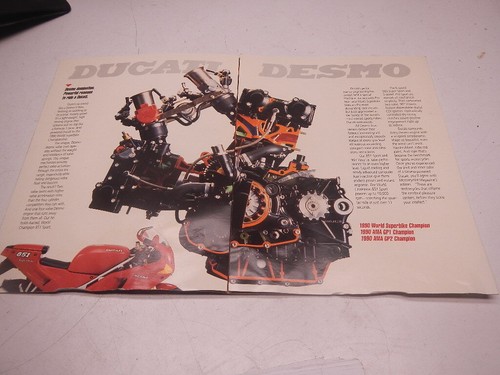 Ducati Model Display Chart Ad 851 Sport 907 Paso i.e. 900 Super Sport 750 Sport - Picture 2 of 6