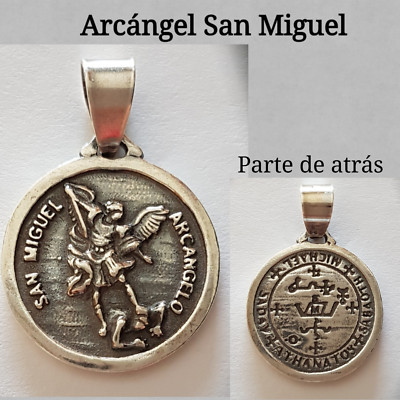  MEDALLA COLGANTE ARCANGEL SAN MIGUEL SILVER PLATA ARCHANGEL SAN MIGUEL  