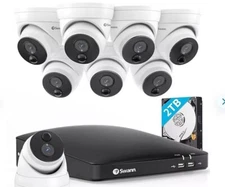 Swann 8-Channel 2TB Ultra HD 4K 8-Dome Security Camera Surveillance System