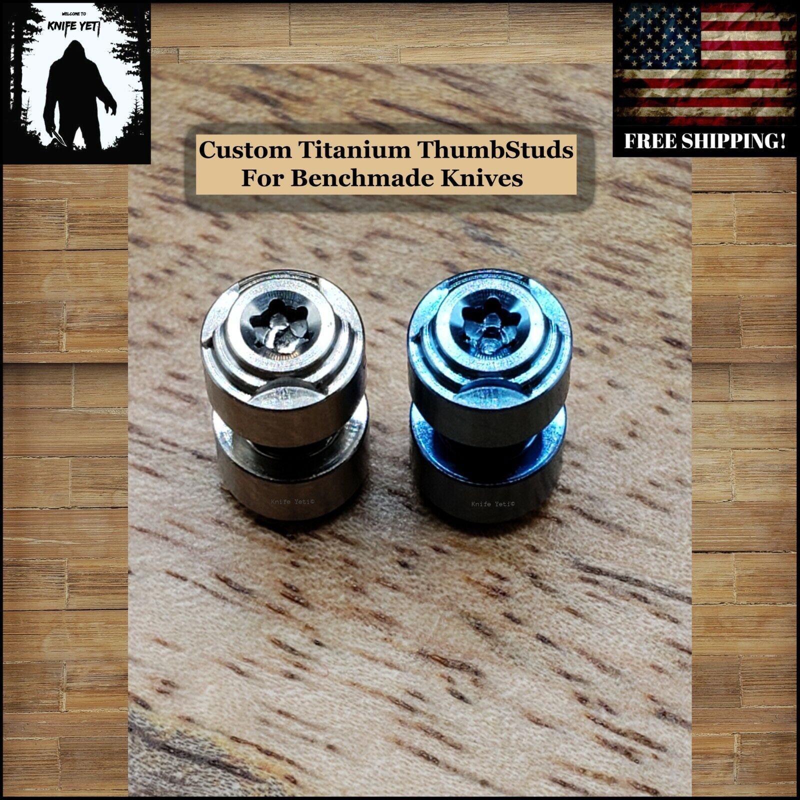 Custom Titanium Thumb Stud For Benchmade Osborne Knife 940 551 552 553 570 560 +