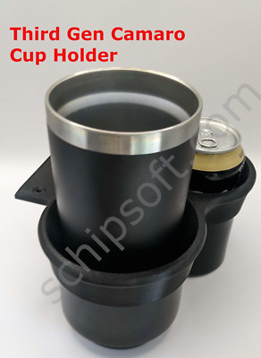 3rd Third Gen Chevrolet Camaro Dual Cup Holder LARGE+small No Cutting EZ Install