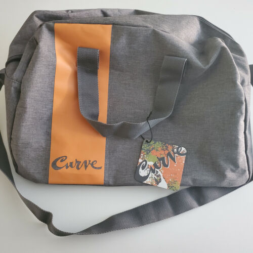 NEUF sac de sport courbe sac week-end gris & orange LIVRAISON GRATUITE - Photo 1/6
