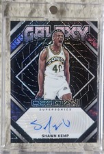 2022-23 Panini Obsidian Basketball Galaxy Shawn Kemp Auto 1/1 Supersonics