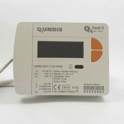 Heat Meter QUNDIS Q Heat 5 QP 0,6 1,5 2,5 - 110 and 130mm warmth close Counter 5,2mm